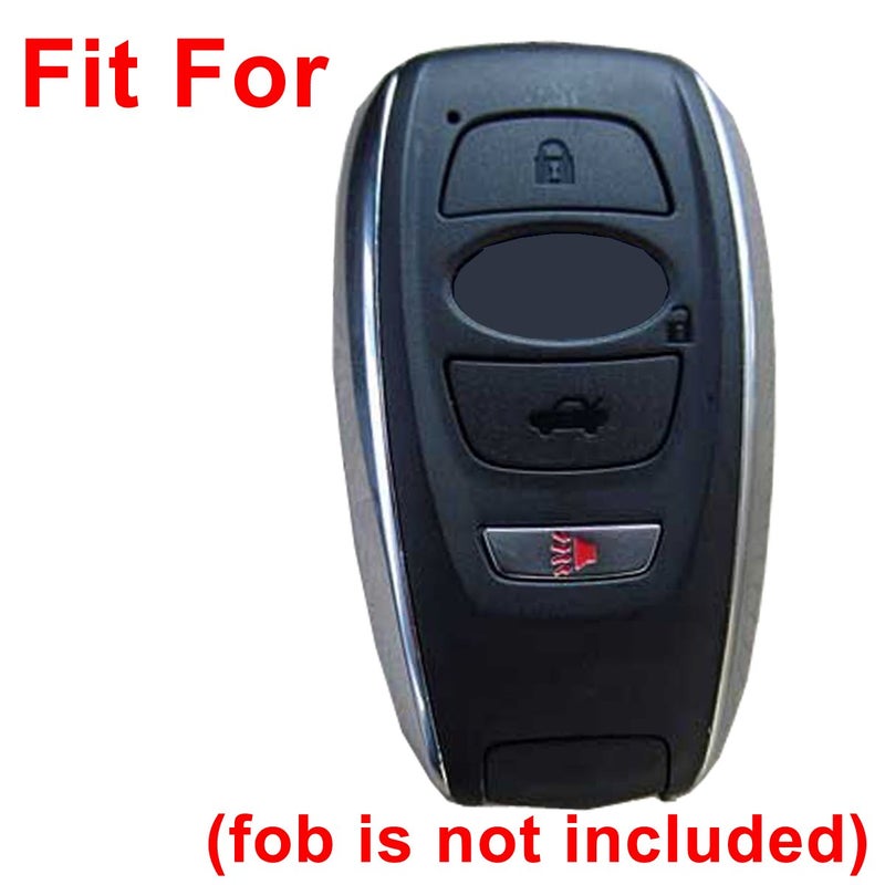 Coolbestda 2Pcs Coolbestda Rubber Key Fob Skin Jacket Protector Case Cover Holder for Subaru BRZ 2015-2023 Legacy 2020 2021 2022 2023 Outback Ascent Crosstrek Forester WRX - Image 2